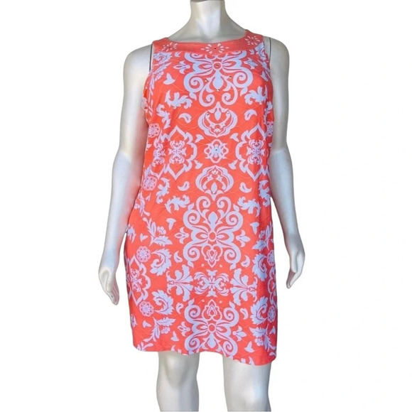 Allison Daley Dress Women’s Plus Size 20W Melon Embellished Stud Sleeveless - Picture 1 of 4